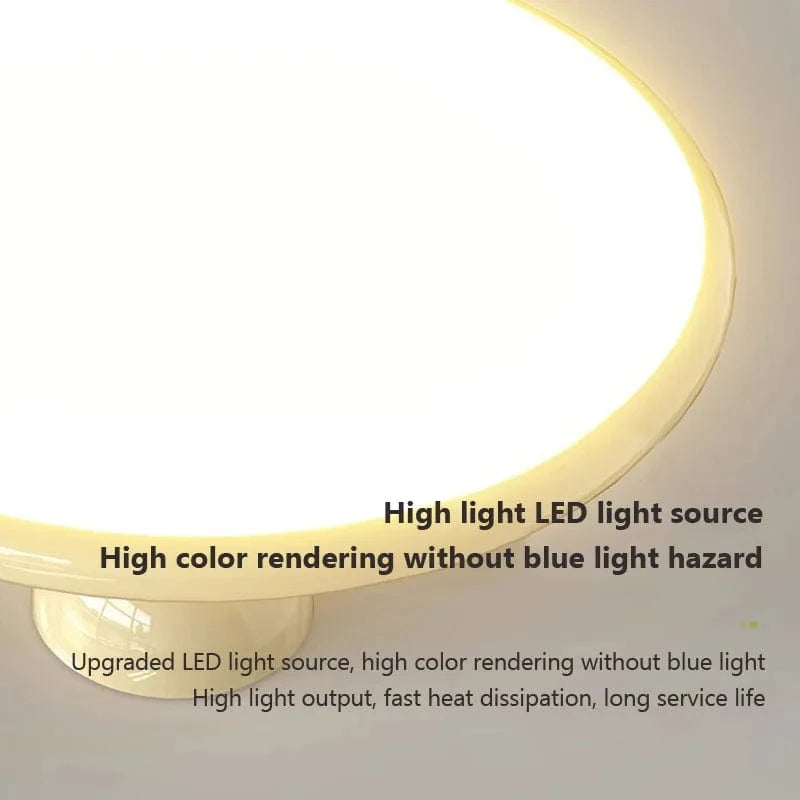 Plafonnier LED nordique en fer crème avec soucoupe volante - Édition Spéciale | Marco Lucetti