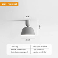 Plafonnier LED nordique en métal - Style Moderne | Marco Lucetti 25CMgris / Blanc chaud