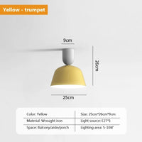 Plafonnier LED nordique en métal - Style Moderne | Marco Lucetti 25CMjaune / Blanc chaud