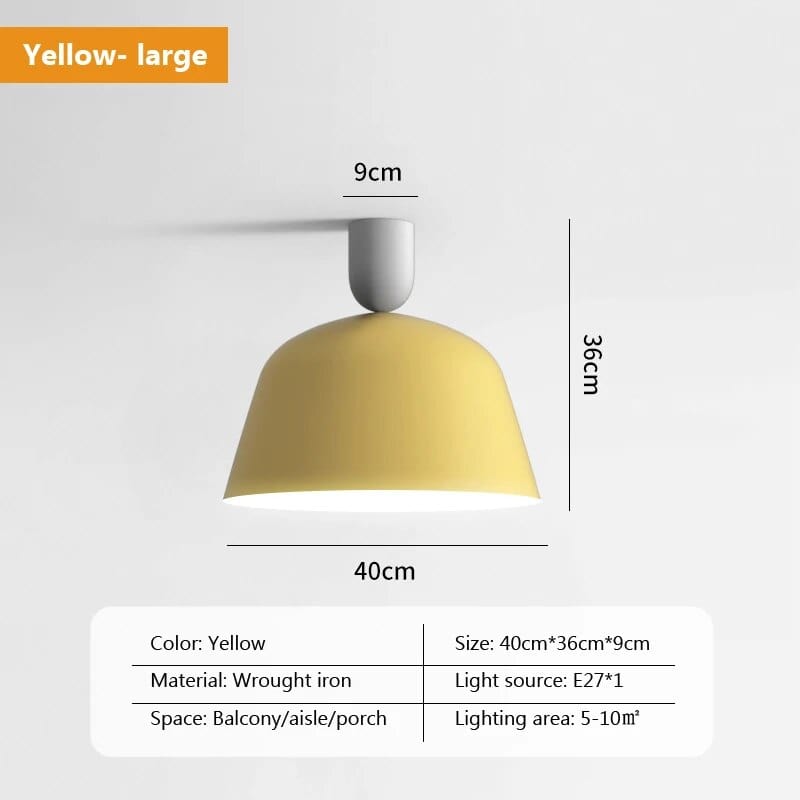 Plafonnier LED nordique en métal - Style Moderne | Marco Lucetti 40CMjaune / Blanc chaud