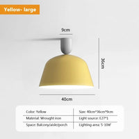 Plafonnier LED nordique en métal - Style Moderne | Marco Lucetti 40CMjaune / Blanc chaud