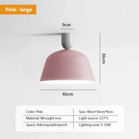 Plafonnier LED nordique en métal - Style Moderne | Marco Lucetti 40CMrose / Blanc chaud