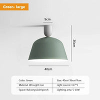 Plafonnier LED nordique en métal - Style Moderne | Marco Lucetti 40CMvert / Blanc chaud