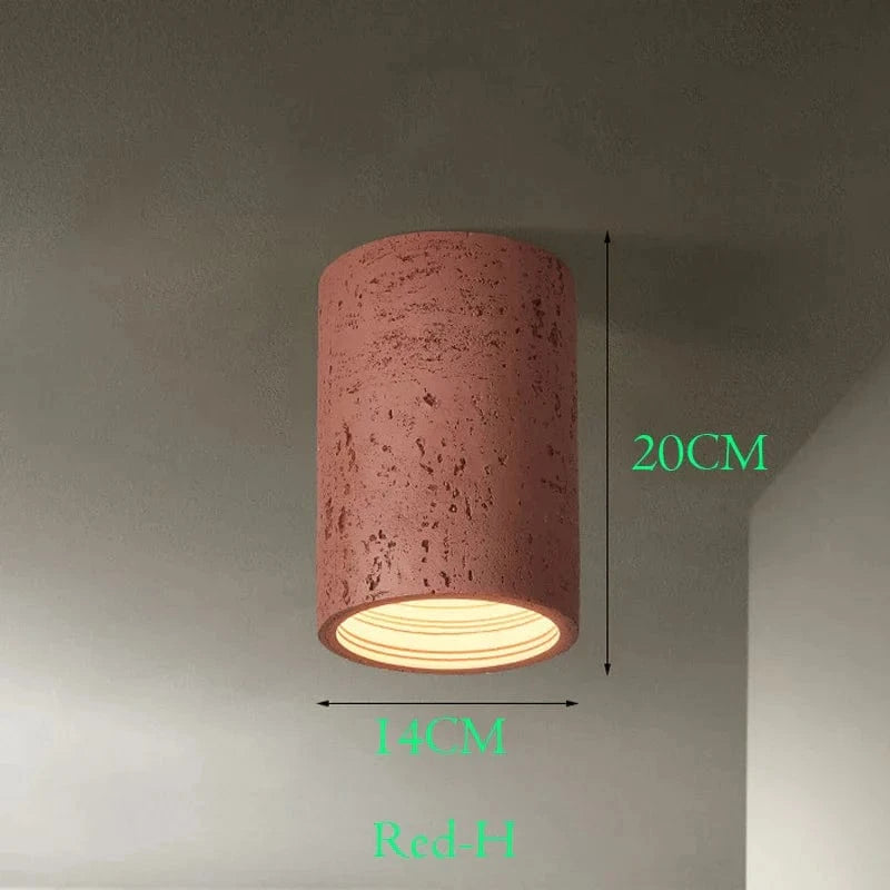 Plafonnier LED Nordique en Résine Wabi-Sabi pour Salon et Couloir | Marco Lucetti H