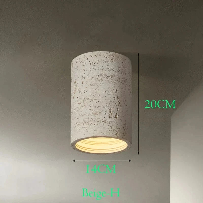 Plafonnier LED Nordique en Résine Wabi-Sabi pour Salon et Couloir | Marco Lucetti H1