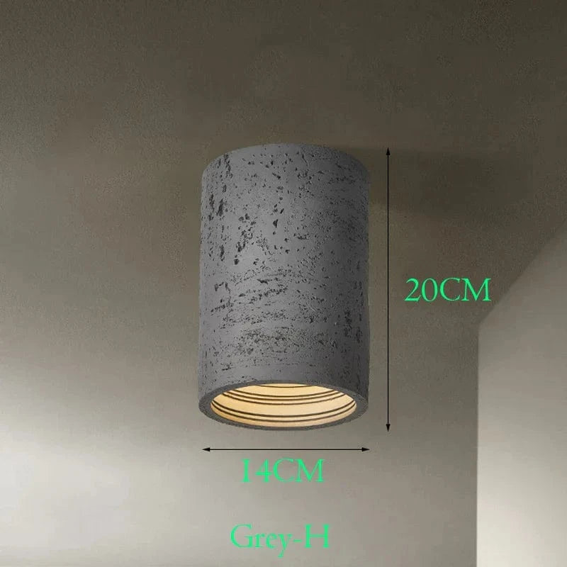 Plafonnier LED Nordique en Résine Wabi-Sabi pour Salon et Couloir | Marco Lucetti H2