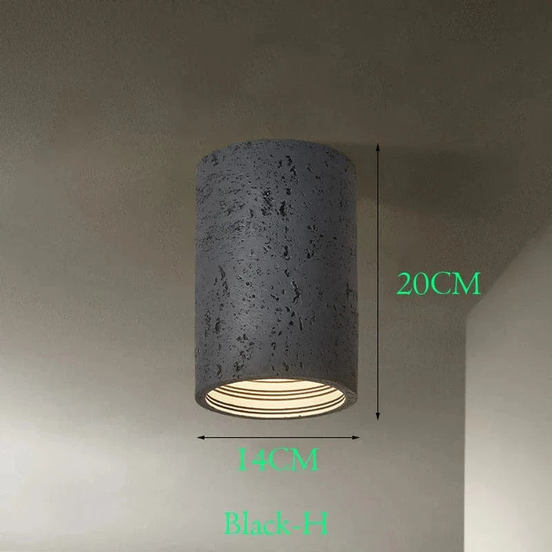 Plafonnier LED Nordique en Résine Wabi-Sabi pour Salon et Couloir | Marco Lucetti H3