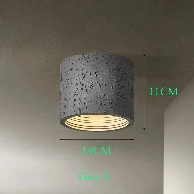 Plafonnier LED Nordique en Résine Wabi-Sabi pour Salon et Couloir | Marco Lucetti S2