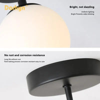 Plafonnier LED Nordique en Verre pour Couloir et Salon | Marco Lucetti