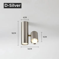 Plafonnier Led Nordique Gu10 Réglable - LuminaPalette | Marco Lucetti D-Argent