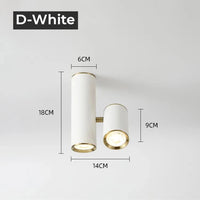 Plafonnier Led Nordique Gu10 Réglable - LuminaPalette | Marco Lucetti D-Blanc