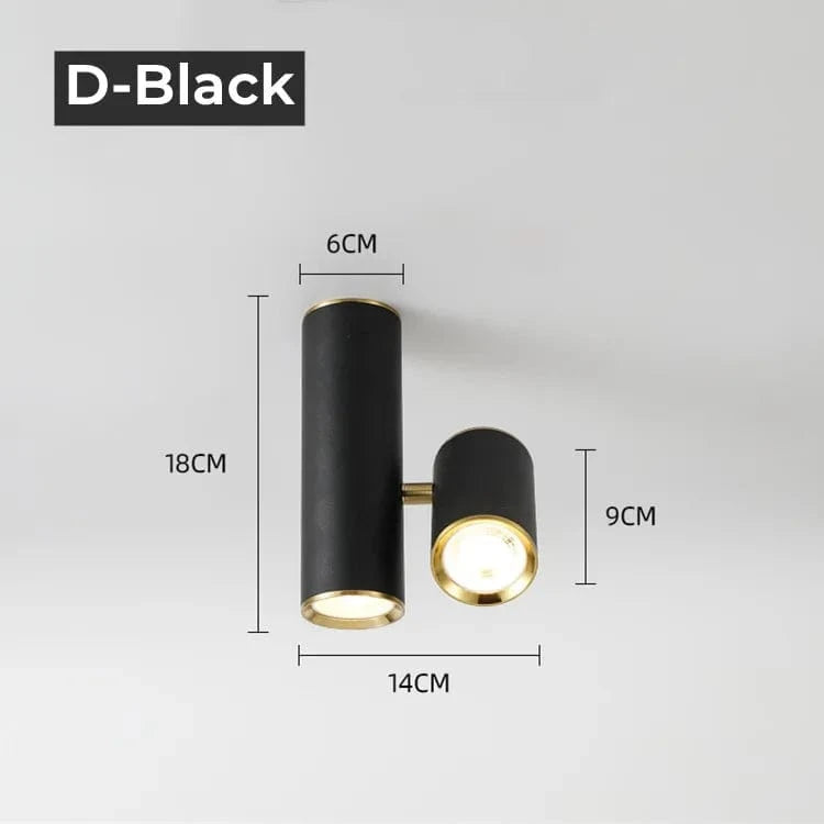 Plafonnier Led Nordique Gu10 Réglable - LuminaPalette | Marco Lucetti D-Noir