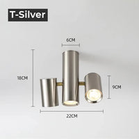 Plafonnier Led Nordique Gu10 Réglable - LuminaPalette | Marco Lucetti T-Argent