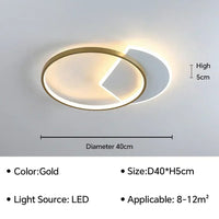 Plafonnier LED Nordique - Lustre Intérieur de Décoration Maison | Marco Lucetti