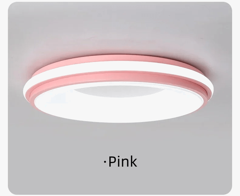 Plafonnier LED Nordique Macaron - Design Moderne et Créatif - Lampe Circulaire pour Chambre d'Enfant ou Salon | Marco Lucetti