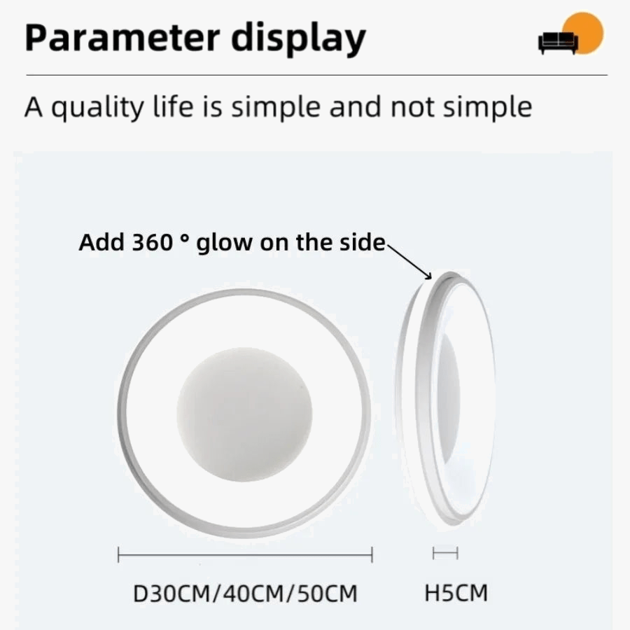 Plafonnier LED Nordique Macaron - Design Moderne et Créatif - Lampe Circulaire pour Chambre d'Enfant ou Salon | Marco Lucetti