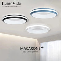 Plafonnier LED Nordique Macaron - Design Moderne et Créatif - Lampe Circulaire pour Chambre d'Enfant ou Salon | Marco Lucetti