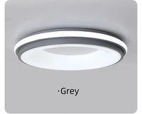 Plafonnier LED Nordique Macaron - Design Moderne et Créatif - Lampe Circulaire pour Chambre d'Enfant ou Salon | Marco Lucetti Gris / D30CM-18W / 3 couleurs de gradation