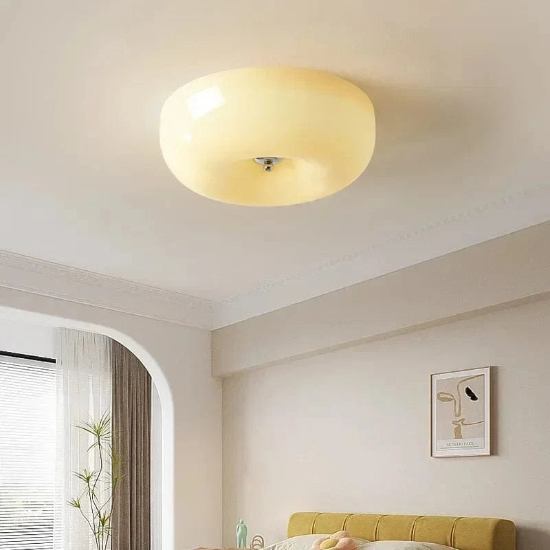 Plafonnier LED nordique minimaliste Blanc/Beige - Édition Limitée | Marco Lucetti