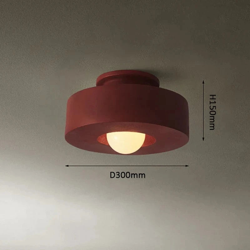 Plafonnier Led nordique minimaliste | Marco Lucetti Rouge brique