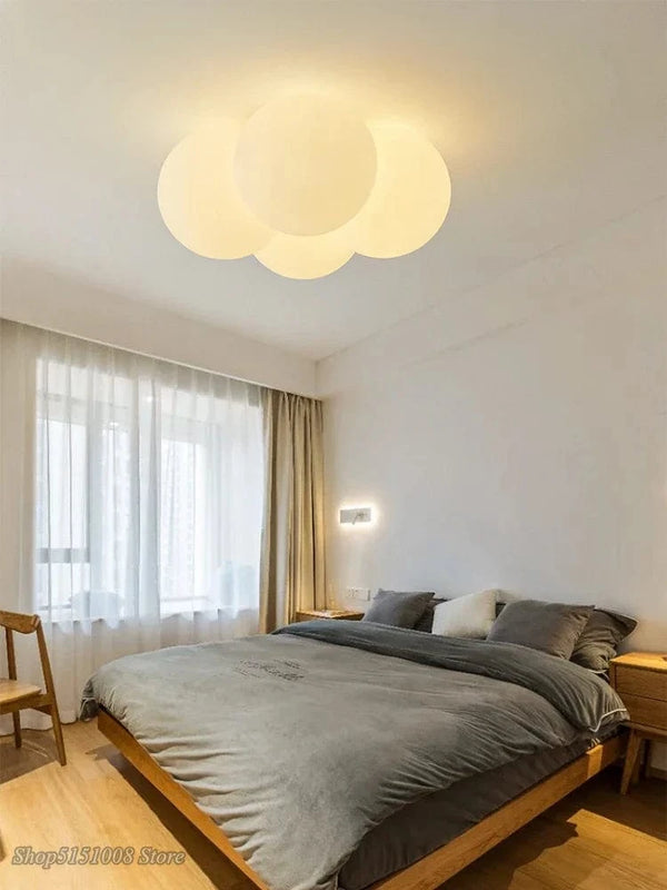 Plafonnier LED nordique minimaliste pour chambre d'enfants - Lampe nuage art en acrylique innovante | Marco Lucetti