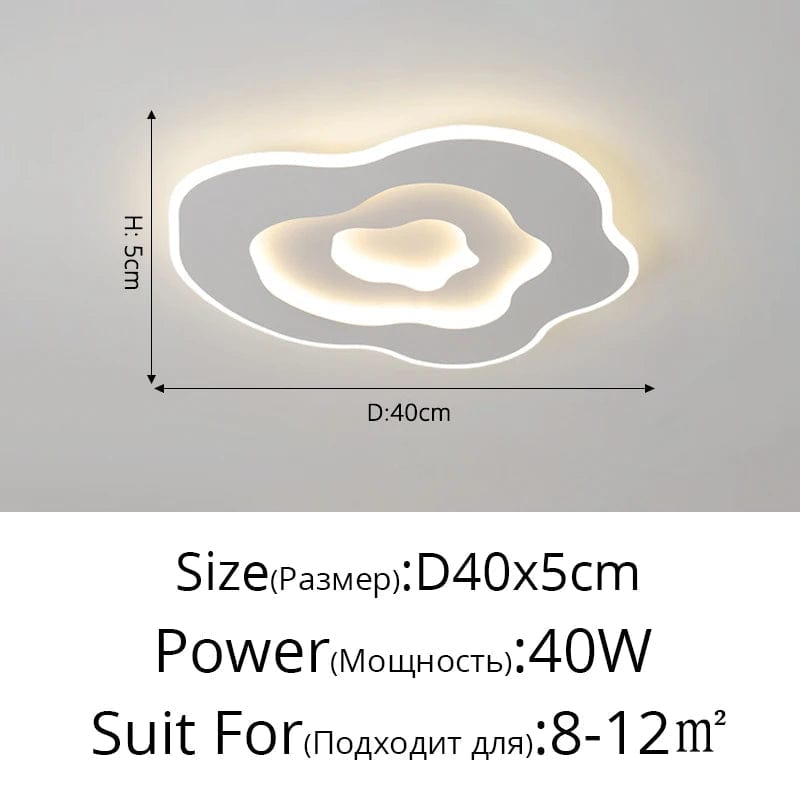 Plafonnier LED Nordique Minimaliste pour une Atmosphère Romantique | Marco Lucetti