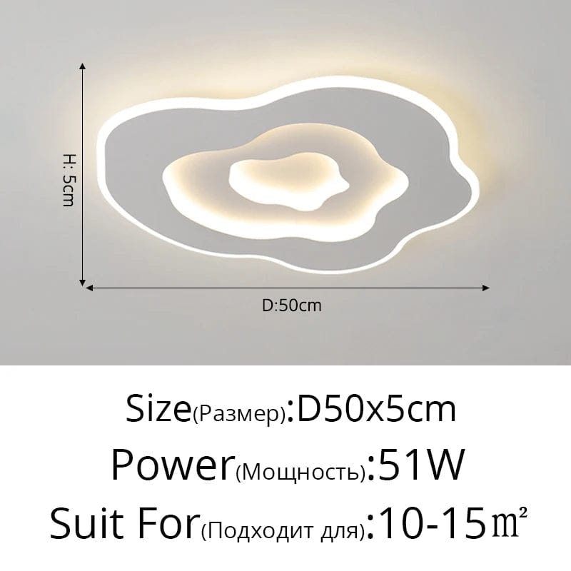 Plafonnier LED Nordique Minimaliste pour une Atmosphère Romantique | Marco Lucetti