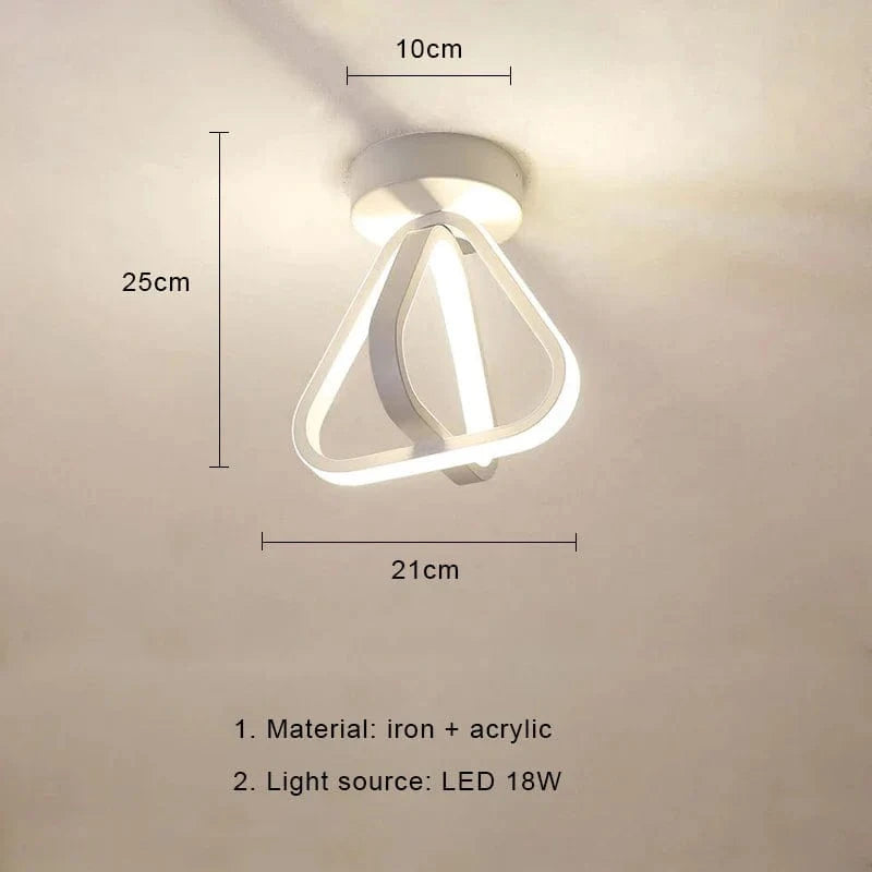Plafonnier LED Nordique Moderne avec Télécommande Dimmable - Éclairage d'Intérieur  | Marco Lucetti B Blanc / Blanc froid