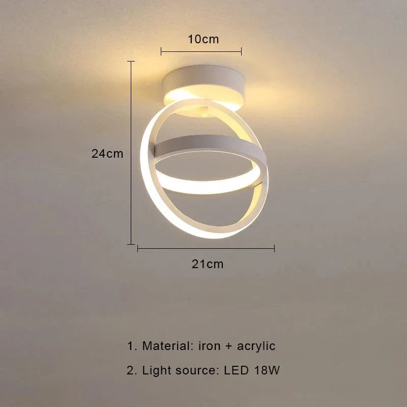 Plafonnier LED Nordique Moderne avec Télécommande Dimmable - Éclairage d'Intérieur  | Marco Lucetti C Blanc / Gradation RC 3 couleurs