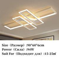 Plafonnier Led nordique moderne en aluminium blanc/noir avec télécommande. | Marco Lucetti