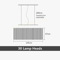 Plafonnier LED Nordique Moderne | Idéal pour Salon, Salle à Manger, Bar | Marco Lucetti