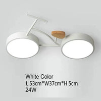 Plafonnier LED nordique moderne LEDöst | Marco Lucetti Lustre blanc / Blanc chaud