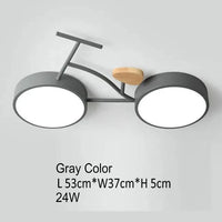 Plafonnier LED nordique moderne LEDöst | Marco Lucetti Lustre gris / Blanc chaud