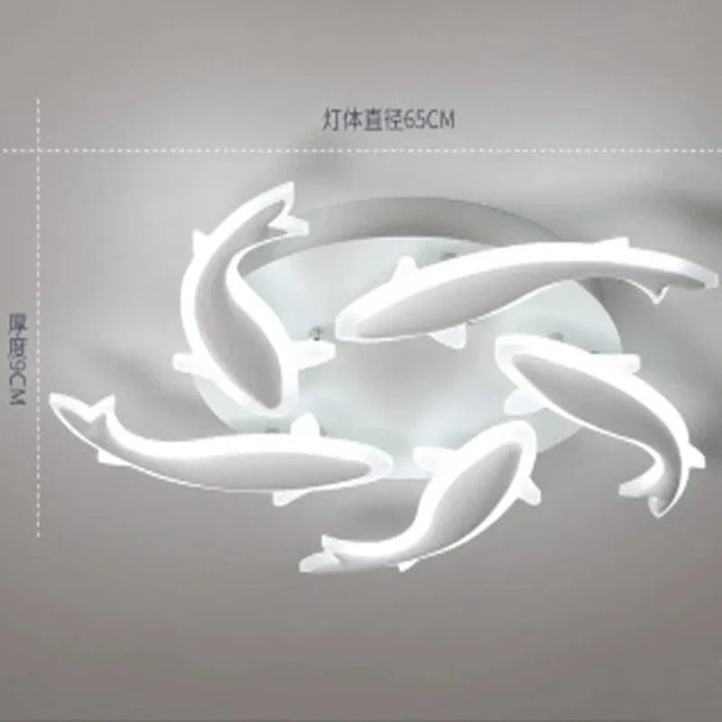 Plafonnier LED Nordique Moderne - Luminosité Intérieure | Marco Lucetti 5 têtes / Lumière blanche