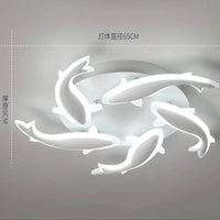 Plafonnier LED Nordique Moderne - Luminosité Intérieure | Marco Lucetti 5 têtes / Lumière blanche