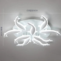 Plafonnier LED Nordique Moderne - Luminosité Intérieure | Marco Lucetti 9 têtes / Lumière blanche