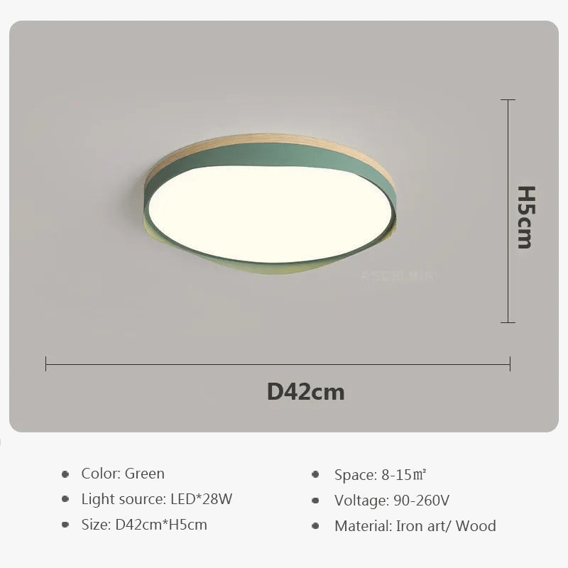 Plafonnier LED nordique moderne Macaron - Collection Géométrique | Marco Lucetti