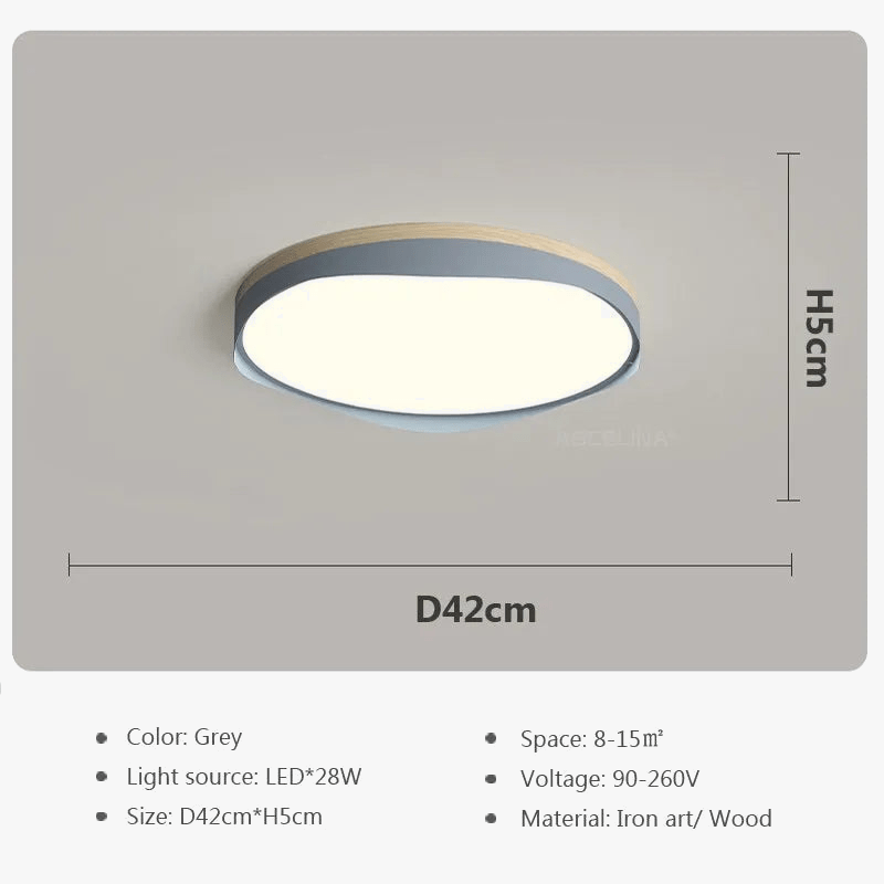 Plafonnier LED nordique moderne Macaron - Collection Géométrique | Marco Lucetti