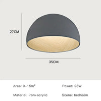 Plafonnier LED Nordique Moderne | Marco Lucetti Gris-35cm-B / Luminosité variable