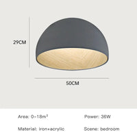 Plafonnier LED Nordique Moderne | Marco Lucetti Gris-50cm-B / Luminosité variable