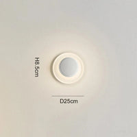 Plafonnier LED nordique moderne minimaliste | Marco Lucetti Blanc 25cm / Lumière froide 6000K