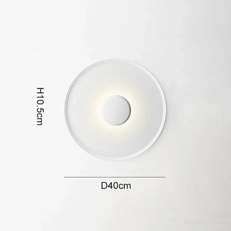 Plafonnier LED nordique moderne minimaliste | Marco Lucetti Blanc 40cm / Lumière froide 6000K