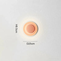 Plafonnier LED nordique moderne minimaliste | Marco Lucetti Rouge clair 25cm / Lumière chaude 3000k