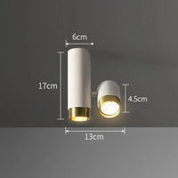 Plafonnier LED Nordique pour Chambre Salon Escaliers Couloir | Marco Lucetti A style blanc / 3 couleurs de lumière