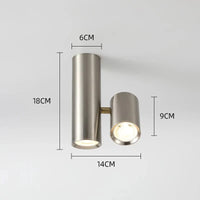 Plafonnier LED Nordique pour Chambre Salon Escaliers Couloir | Marco Lucetti Chromé de style B / 3 couleurs de lumière