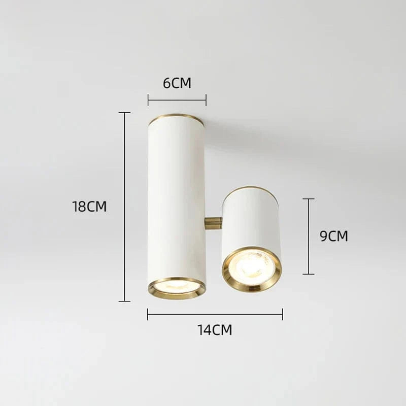 Plafonnier LED Nordique pour Chambre Salon Escaliers Couloir | Marco Lucetti Style B blanc / Lumière chaude