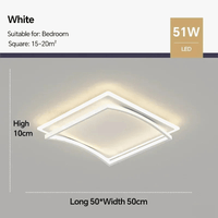 Plafonnier LED nordique pour chambre salon salle à manger étude cuisine - Lustre intérieur design NUITLUMI | Marco Lucetti