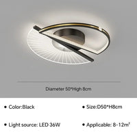 Plafonnier LED nordique pour chambre salon salle à manger étude Lustre design créatif - Décoration luminaire marque maison. | Marco Lucetti