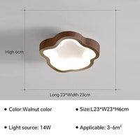 Plafonnier LED Nordique pour Salon Moderne | Marco Lucetti Noyer C / Blanc chaud