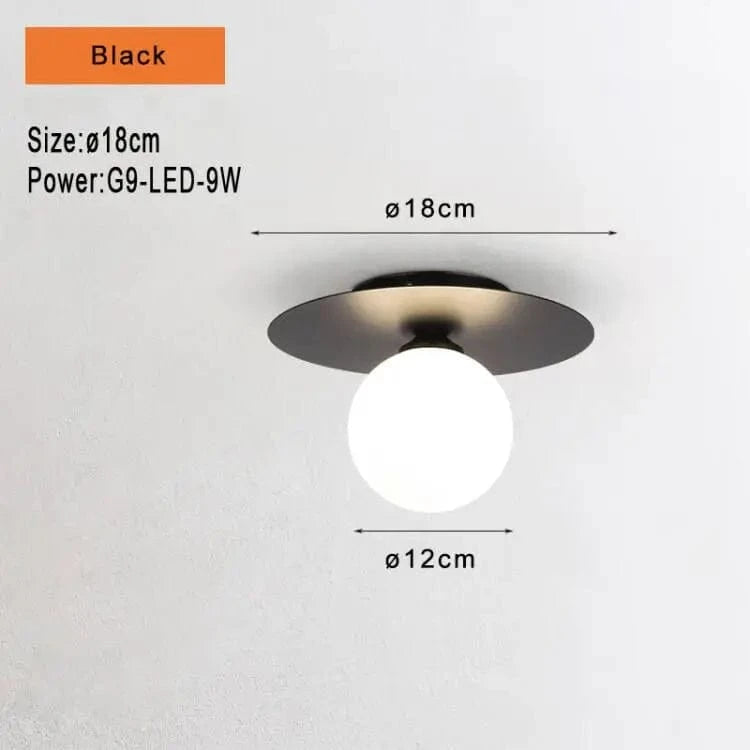 Plafonnier LED NordLuminaire pour un Éclairage Intérieur Moderne | Marco Lucetti A noir / Blanc chaud
